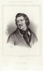 Portrett av Honoré de Balzac av French School