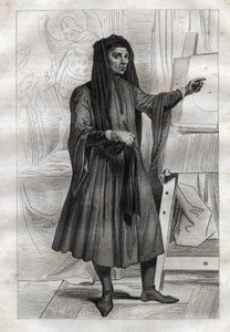 Portrett av den italienske maleren Giotto di Bondone (Ambrogiotto di Bondone av French School