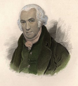 Portrett av James Watt (1736-1819), skotsk ingeniør og mekaniker. i "" Portraits des Hommes Useful" av French School