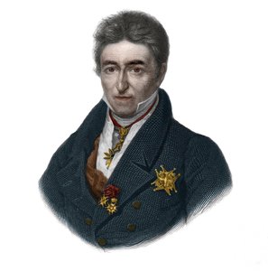 Portrett av Jean Baptiste (Jean-Baptiste), Comte de Villele (1773-1854), fransk politiker. i "" LIBRE DES SPORERS"" av Louis de Cormenin Timon. 1842. Privat samling. av French School