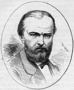 Portrett av Jean Jacques Henner (1829-1905), fransk maler. Gravering i "" Le Monde Illustré"" nr. 890 av 2. mai 1874. av French School