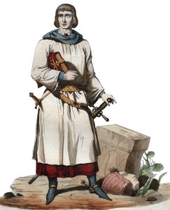 Portrett av Jean de Joinville (1225-1317), kroniker av middelalderens Frankrike. av French School