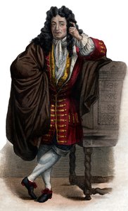Portrett av Jean de La Bruyere (Labruyere) (1645-1696), fransk essayist og moralist. av French School