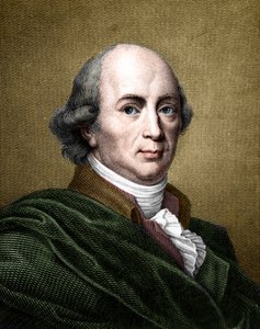 Portrett av Johann Gottfried Herder (1744-1803) tysk filosof og forfatter. (senere fargelegging) av French School