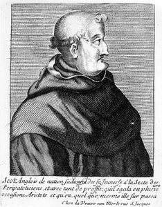 Portrett av John Duns Scotus (ca. 1265-c. 1308) av French School
