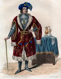 Portrett av John of Orleans, greve av Dunois (Bastard of Orleans) (1402-1468). av French School