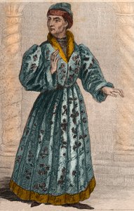 Portrett av Johannes den fryktløse (1371-1419) hertug av Burgund. av French School