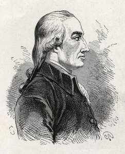Portrait of Joseph Black (1761 - 1799), British physicist and chemist (discovery of magnesia) - in “” Album of Science; illustrious scientists; Great discoveries””” 1896. av French School