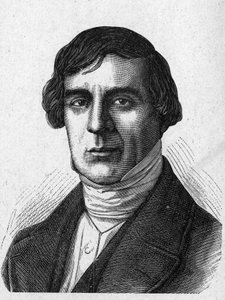 Portrait of Jules Barthelemy Saint - Hilaire Saint Hilaire (Saint Hilaire) (1805 - 1895), French scholar and politician - in “Album de la Science; illustrious scientists; Great discoveries””” 1896. av French School