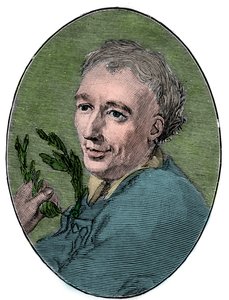 Portrett av Laurence Eusden (1688-1730) engelsk poet. av French School