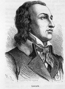 Portrett av Lescure, Vendée-sjef (1766 - 1793) - i "" The History of France"" av Henri Martin av French School