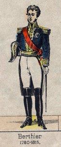 Portrett av Louis Alexandre (Louis-Alexandre) Berthier (1753-1815), prins av Neuchatel, Marechal av Frankrike - Bilde av Epinal fra slutten av 1800-tallet - Privat samling av French School
