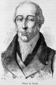 Portrett av Louis V Joseph de Bourbon-Conde (1736-1818), åttende prins av Conde, fransk krigsmann- i "" L