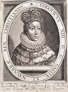 Portrett av Louis XIII, ung. av French School