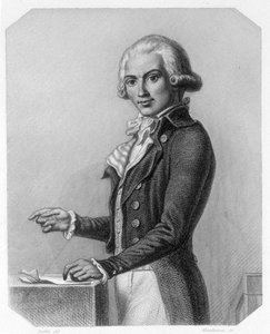 Portrett av Marguerite Elie Guadet, fransk politiker (1758-1794). I quot;L#39;histoire des Girondinsquot; av Lamartine av French School