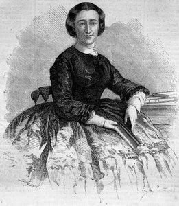 Portrait of Maria Francisca de Sales (1825-1860), Duchess of Alba and sister of the French Impress Eugenie de Montijo. Engraving in “” Le Monde Illustré”” n°180 of 22 September 1860. av French School