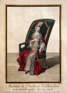 Portrett av Marie Anne Mancini (gravering fra 1700-tallet) av French School