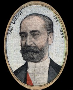 Portrett av Marie Francois Sadi Carnot (1837-1894), president i den franske republikken. av French School