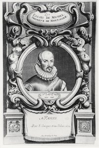 Portrett av Michel de Montaigne av French School