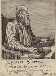 Portrett av Michel de lHopital av French School