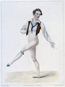 Portrett av Monsieur Le Blond i Ballet of the Assumed Peasant av French School