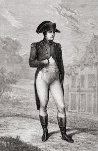 Portrett av Napoleon Bonaparte, fra Historien om den franske revolusjonen av Louis Blanc av French School
