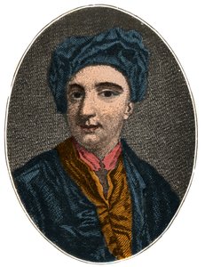 Portrett av Nicholas Rowe (1674 -1718), engelsk dramatiker, poet og diverse forfatter. av French School