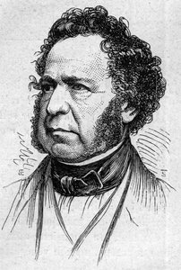 Portrett av Paul Duke of Noailles (1802–1885), fransk historiker og akademiker. Gravering i "" Le Monde Illustré"" nr. 883 av 14. mars 1874. av French School