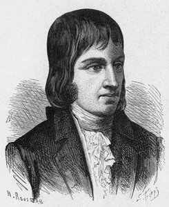 Portrait of Philippe Lebon (1769 - 1804), French engineer and chemist (inventor of gas lighting) - in “” Album de la Science; illustrious scientists; Great discoveries””” 1896. av French School