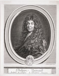 Portrett av Philippe Quinault (1635-88) av French School