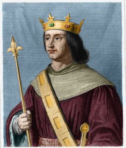 Portrait of Philippe VI de Valois (1294 - 1350), King of France - in “” Histoire des Francais”” by Lavallee, engraving, sd. av French School