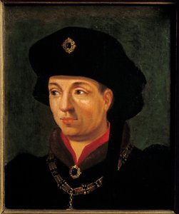 Portrett av Philippe den gode, hertugen av Burgund (1396-1463) Maleri av den franske skolen. 1500-tallets søn. 0,2x0,15 m versailles, slottets museum av French School