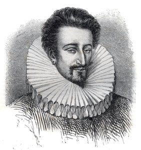 Portrett av Pierre Farnese (Pietro Farnese) (1350-1415). Han har på seg et jordbærkrage. Gravering i "" Pavenes historie (...) Dronningkongens og keiseres forbrytelser gjennom århundrene" av Maurice Lachatre av French School