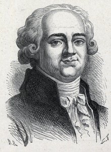 Portrait of Pierre Louis Manuel, French politician (1751-1793) depute of the Seine at the National Convention. Engraving from 1889. Private collection. av French School