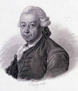 Portrett av Pierre Pepper (1719-1786), fransk oppdagelsesreisende - i "" Portretter av nyttige menn"" av French School