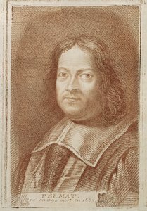 Portrett av Pierre de Fermat (1601-1665) fra Histoire des Mathematiciens av Alexandre Saverien, midten av 1700-tallet av French School
