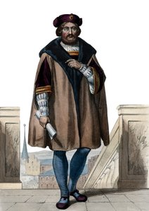 Portrett av Pierre de Ronsard (1524-1585), fransk poet. av French School