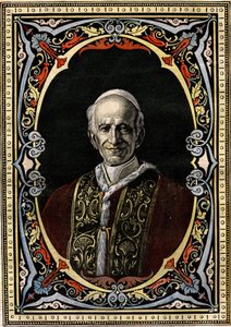Portrett av pave Leo XIII (Leone XIII, Gioacchino Pecci av French School