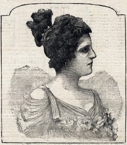Portrett av prinsesse Caraman-Chimay (Caraman Chimay) (Clara Ward - 1873 - 1916) av French School