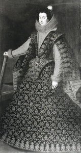 Portrett av prinsesse Elisabeth av Frankrike (1602-44) 1621 av French School