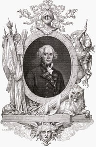 Portrett av Richard, Earl Howe (1726-99) engelsk sjøoffiser av French School