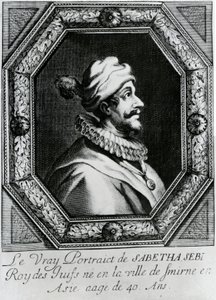 Portrett av Sabbatai Zevi [1626 – 1676], ca. 1666 av French School