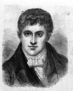 Portrett av Sir Humphry Davy (1778 - 1829), britisk kjemiker og fysiker - i "" Album of Science; berømte vitenskapsmenn; Store oppdagelser””” 1896. av French School