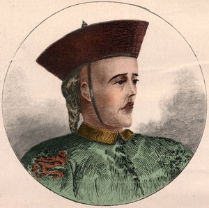 Portrett av Guangxu, keiser av Kina (1871-1908). av French School