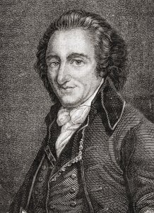 Portrett av Thomas Paine (1737-1809) (gravering) av French School
