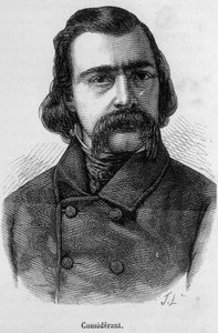 Portrett av Victor Recital (1808 - 1893) fransk filosof og økonom - i "" L