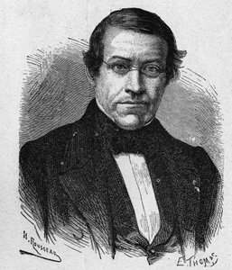 Portrait of Wheatstone (1802 - 1875), inventor in the field of telegraphy - in “” Album of Science; illustrious scientists; Great discoveries””” 1896. av French School