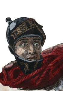 Portrett av Vilhelm I Erobreren (1027-1087), hertugen av Normandie og den første normanniske kongen av England. av French School