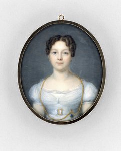 Portrait of a Woman, ca. 1819 (akvarell på elfenben av French School
