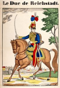 Portrett av hertugen av Reichstadt, Napoleon II, sønn av keiser Napoleon I (1769-1821). Bilde av Epinal av French School